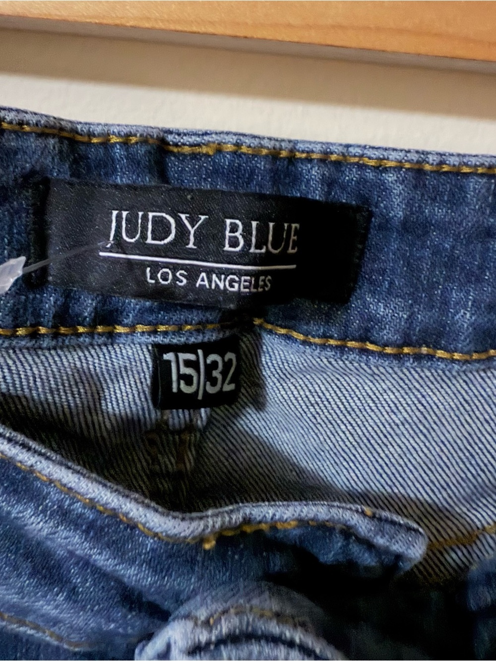 Judy Blue Womens Skinny Fit Jeans Size 15 / 32 Blue Denim Raw Hem - Picture 2 of 6